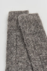 Ultra Soft Alpaca Ribbed Sleep Socks