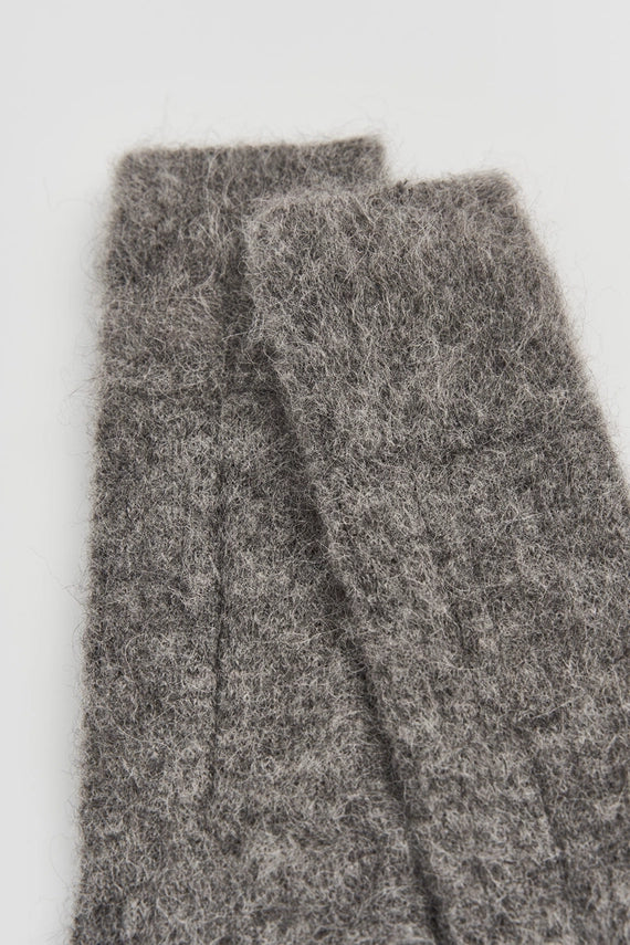 Ultra Soft Alpaca Ribbed Sleep Socks