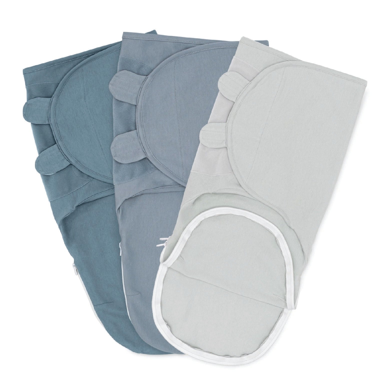 Baby Easy Swaddle Blankets w/ Zipper (0-3 mo.) - 3 Pack