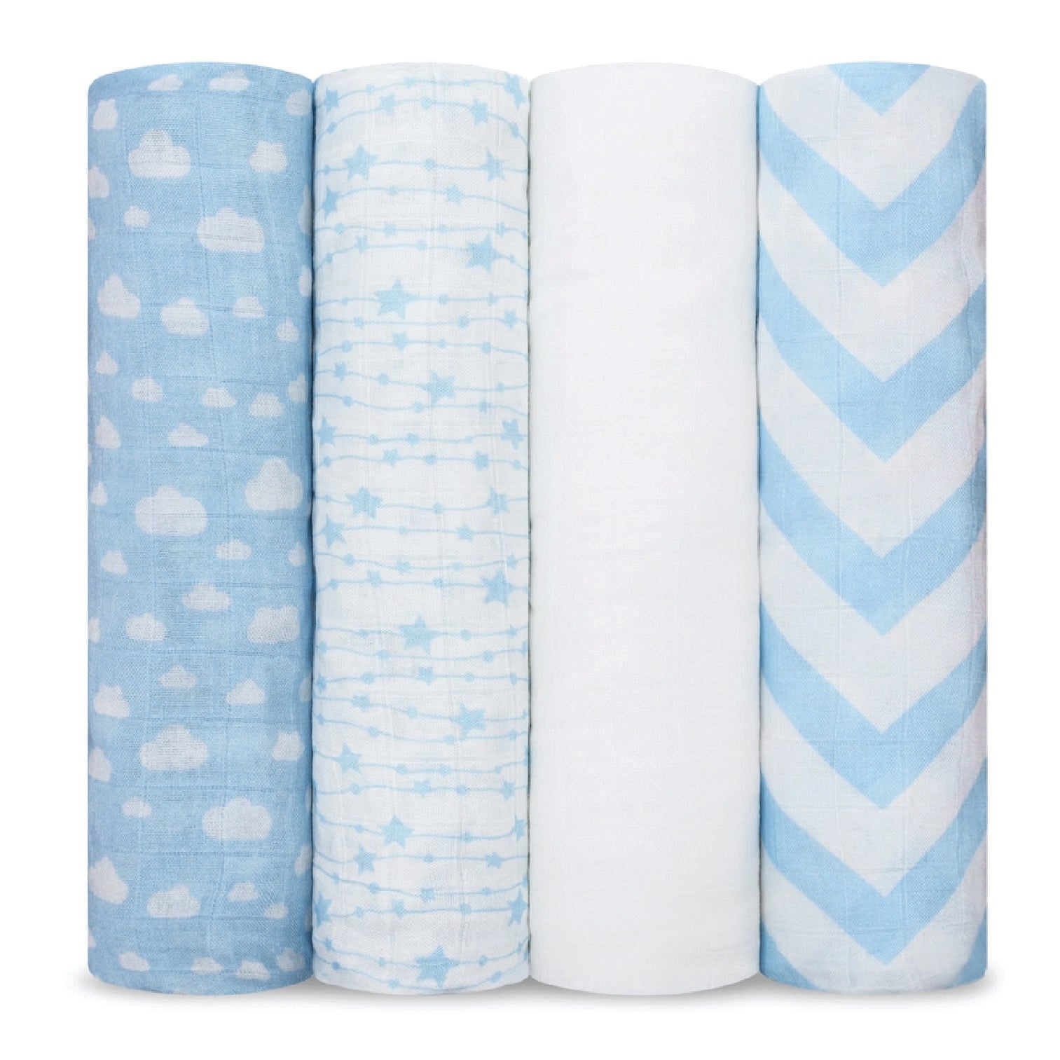 Baby Muslin Swaddle Blankets, 4 Pack