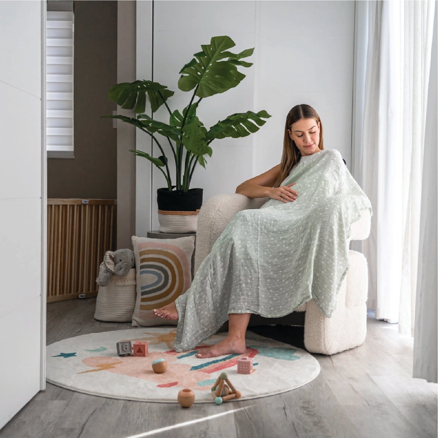 Single Baby Muslin Swaddle Blanket