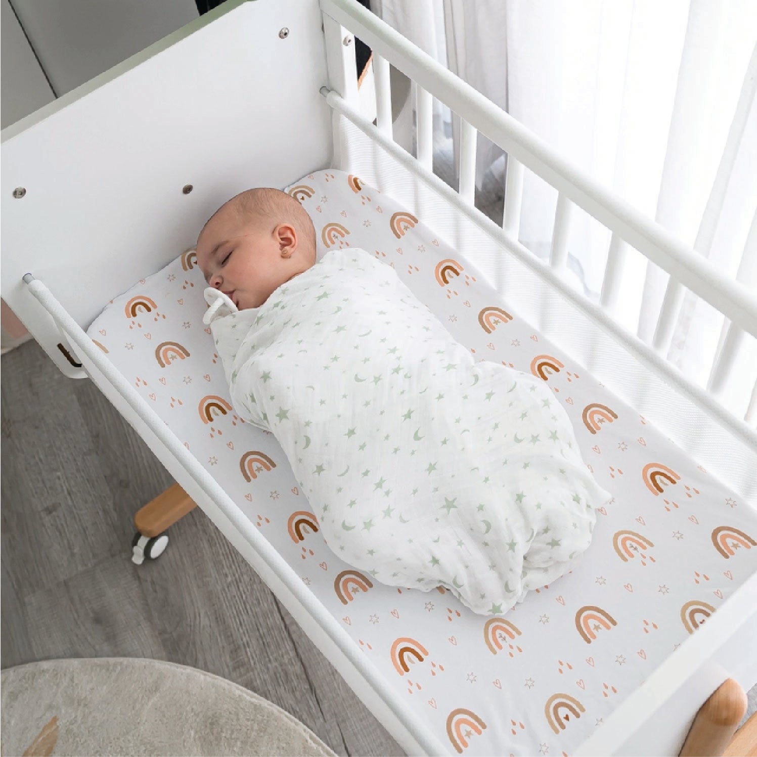 Baby Muslin Swaddle Blankets, 4 Pack