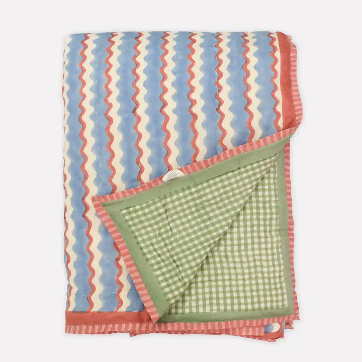 Organic Cotton Quilted Blanket -Delivers Dec 15, 2025