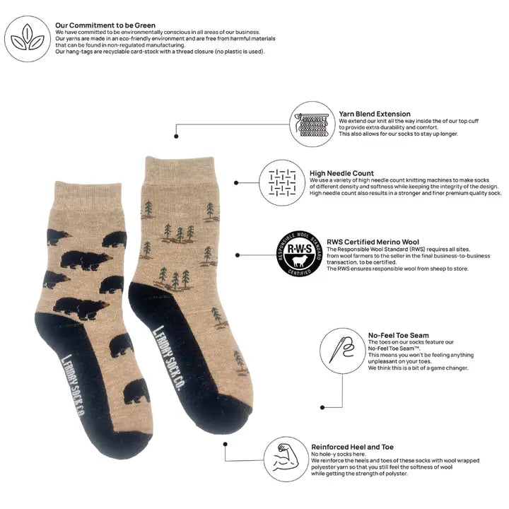 Merino Wool Crew Socks